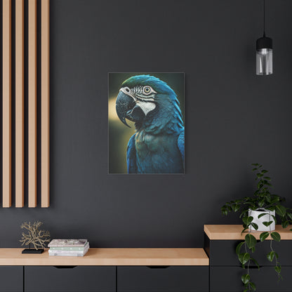 Regal Blue Macaw Portrait Wall Art & Canvas Prints