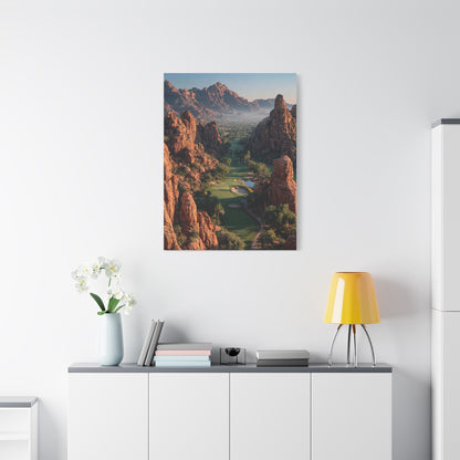Desert Canyon Golf Course Aerial Wall Art & Canvas Print