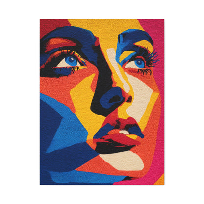 Vibrant Pop Art Portrait Wall Art & Canvas Print