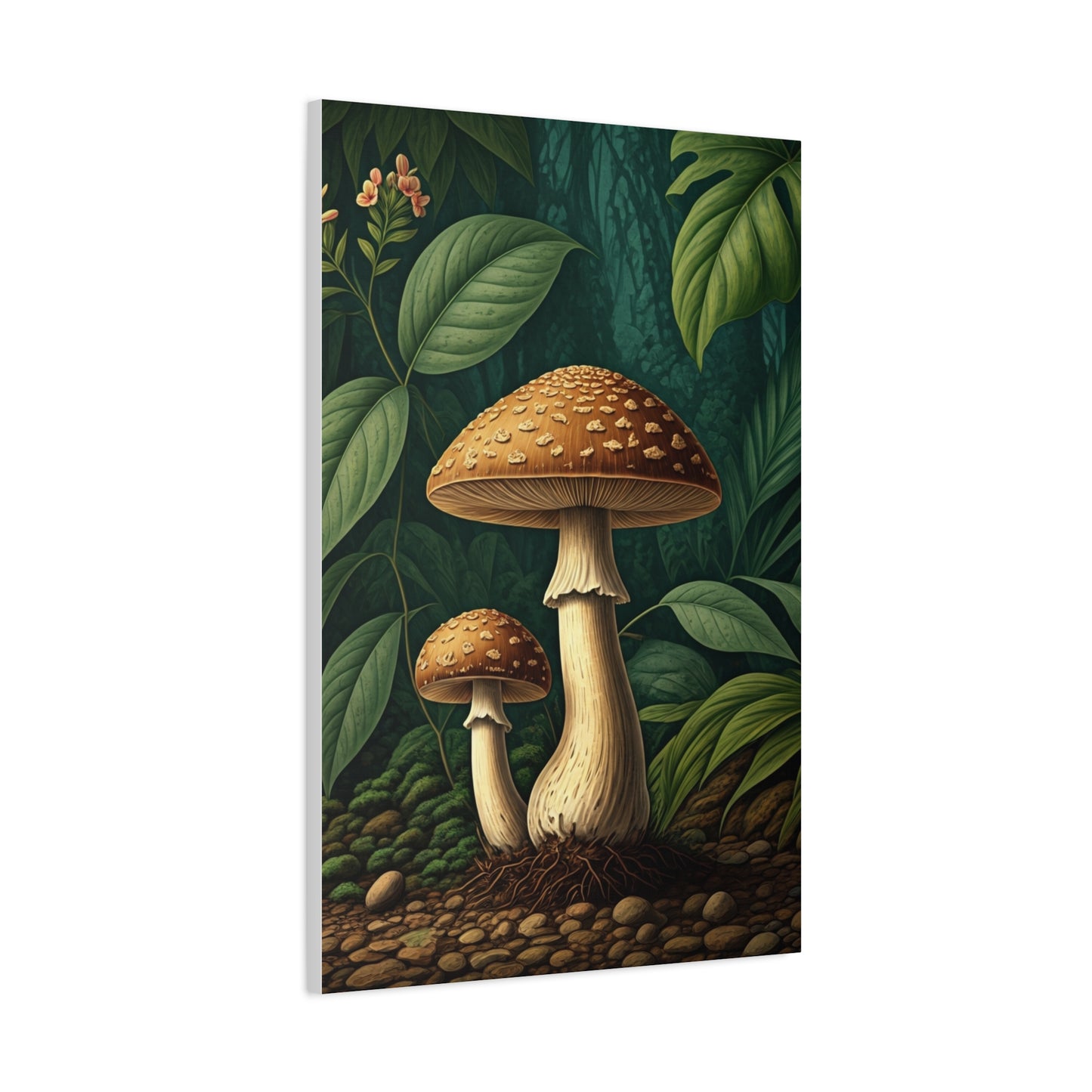 Forest Mushroom Illustration Wall Art & Canvas Prints