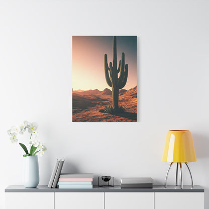 Golden Desert Saguaro Horizon Wall Art & Canvas Prints