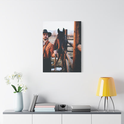 Ranch Fence Cowboy Wall Art & Canvas Print