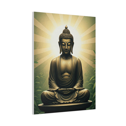Sunburst Serenity Buddha Meditation Wall Art & Canvas Prints