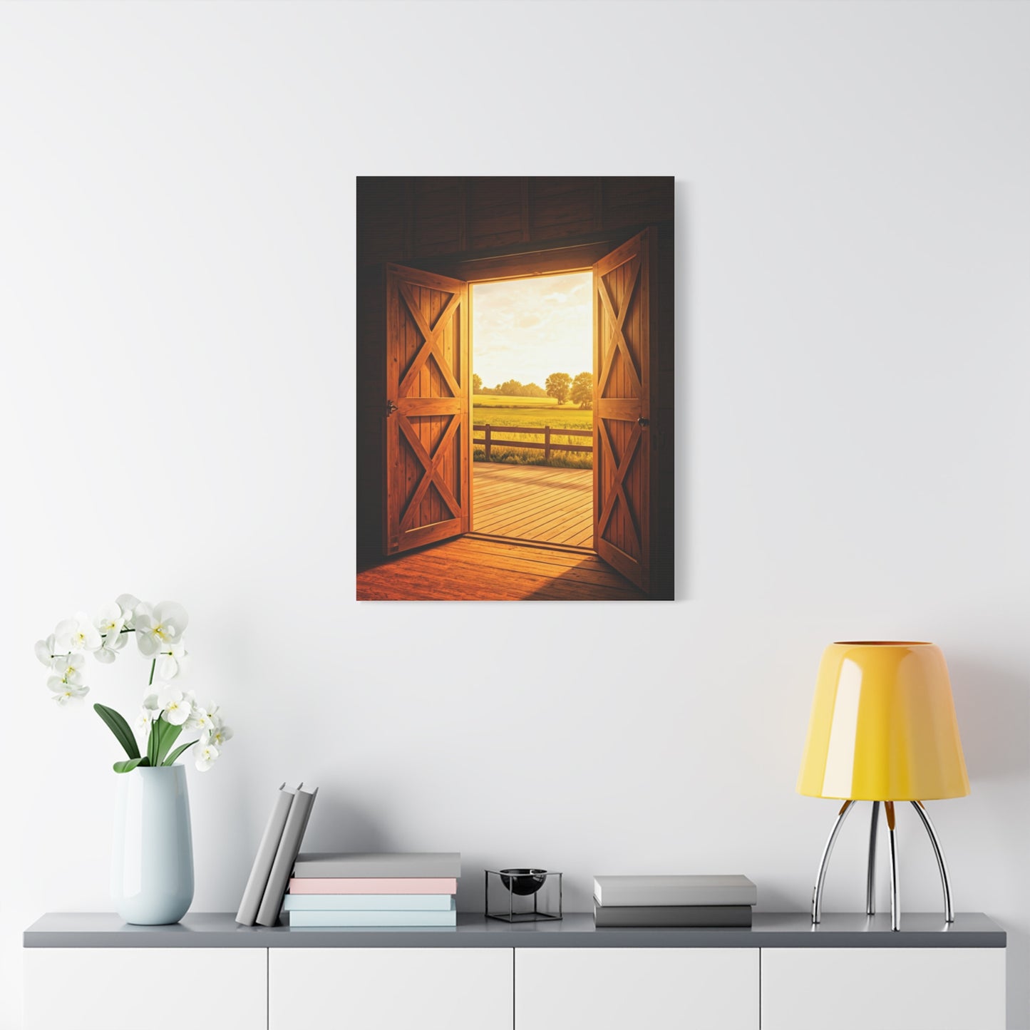 Open Barn Doors to Summer Fields Wall Art & Canvas Prints