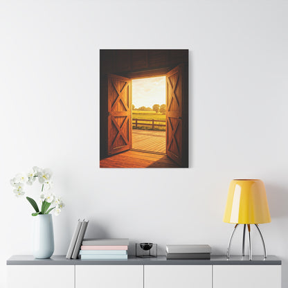 Open Barn Doors to Summer Fields Wall Art & Canvas Prints