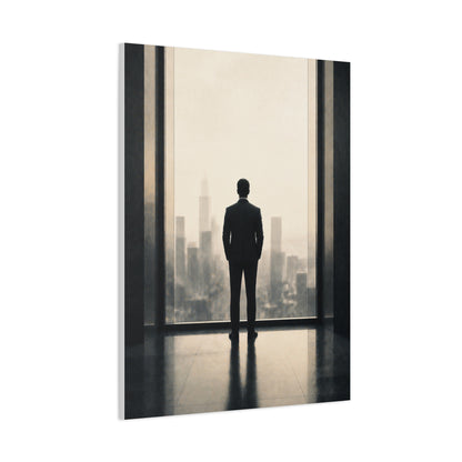 Leadership Vision Window Silhouette Wall Art & Canvas Print