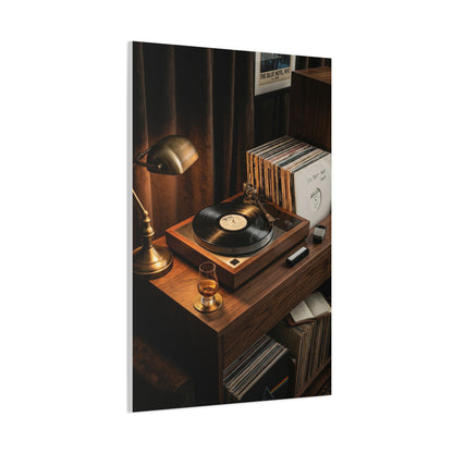 Jazz Vocalist Spotlight Performance Wall Art & Canvas Print