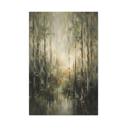Abstract Forest Reflection Modern Trees Wall Art & Canvas Print