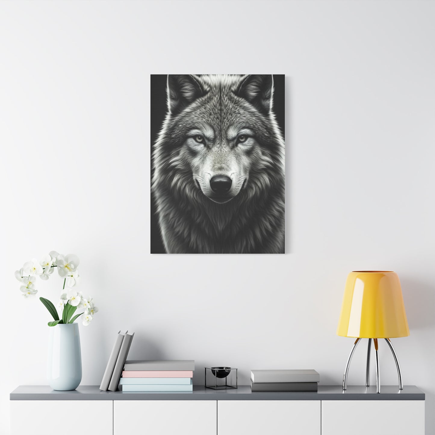 Arctic Wolf Intense Portrait Wall Art & Canvas Prints
