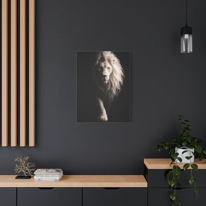 White Lion Shadow Walk Power Wall Art & Canvas Print