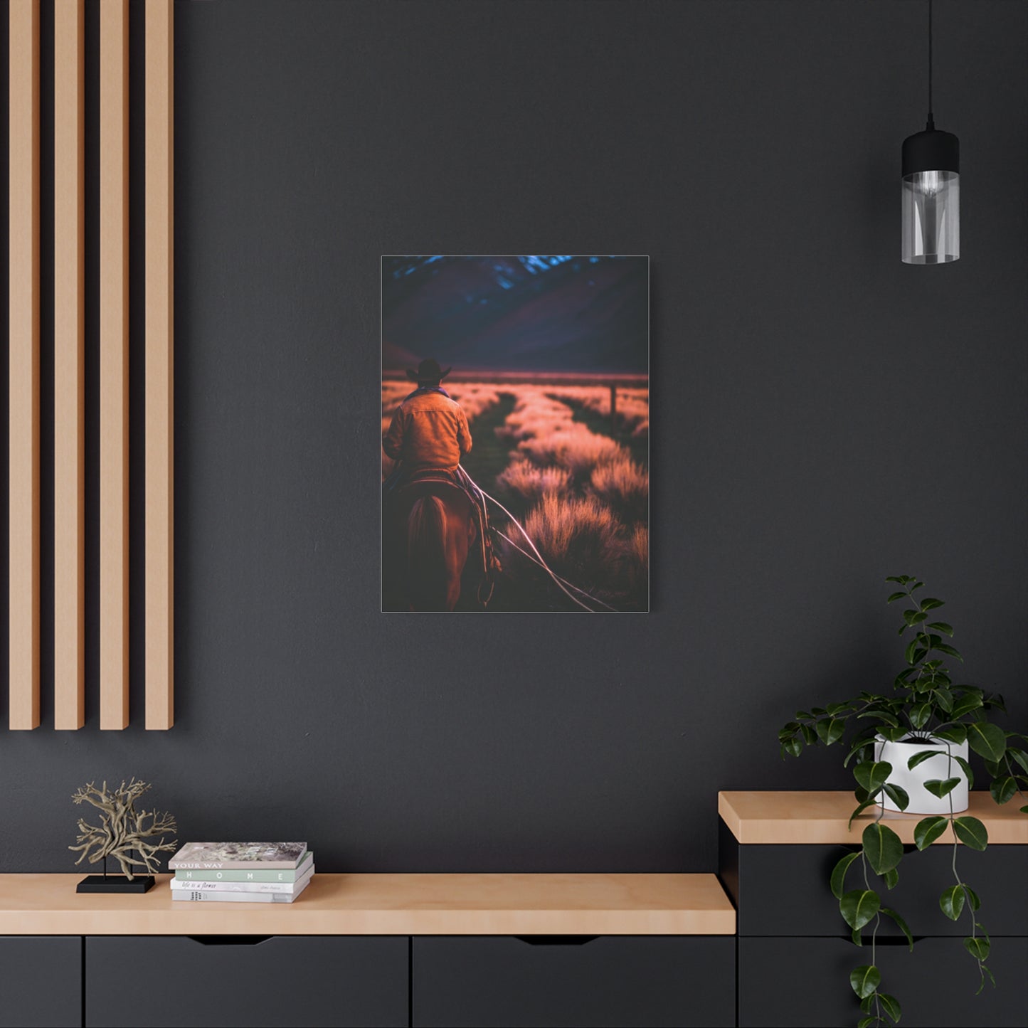Valley Trail Rider Wall Art & Canvas Print