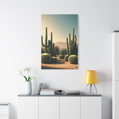 Desert Cactus Path Landscape Wall Art & Canvas Prints