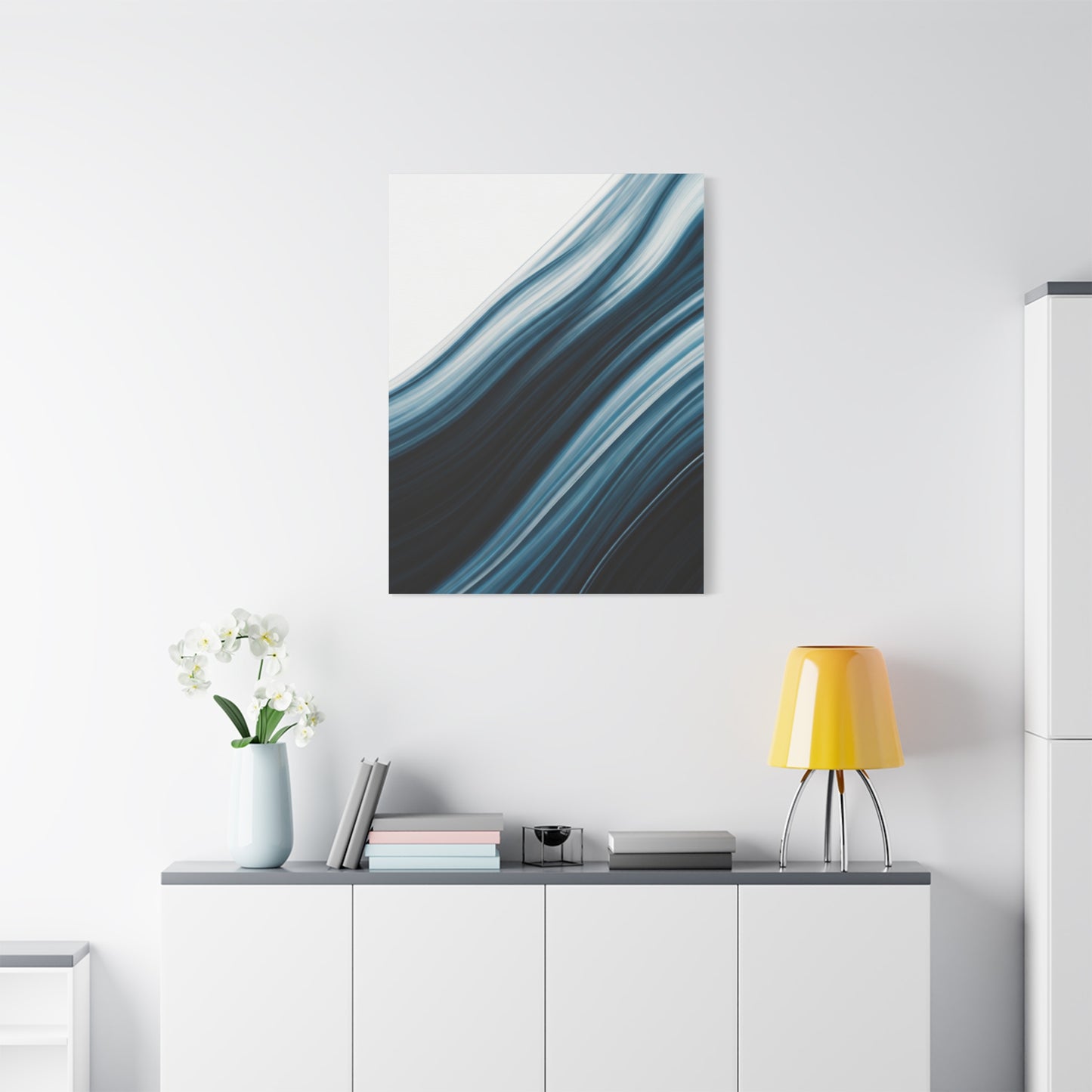 Midnight Tide Flow Abstract Wall Art & Canvas Prints