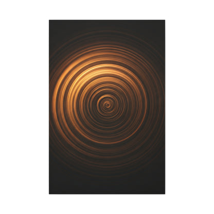 Amber Vortex Spiral Wall Art & Canvas Prints