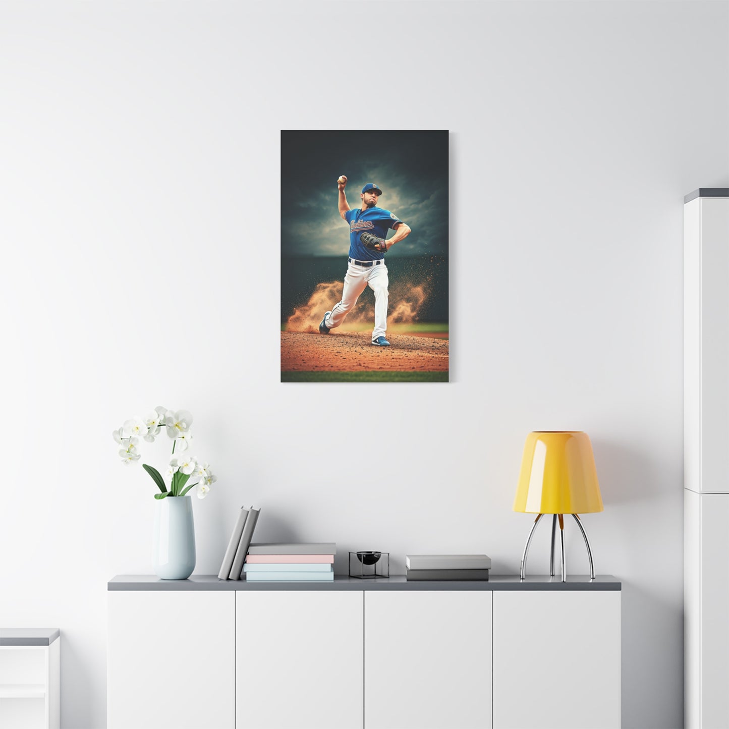 Pitcher Power Throw Action Wall Art & Canvas Prints