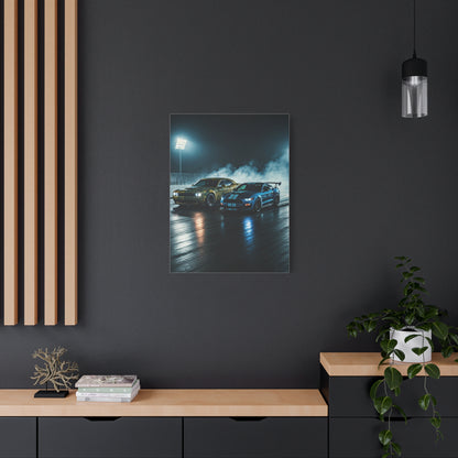 Burnout Ritual – Demon Smoke vs Shelby GT500 Precision Wall Art & Canvas Prints