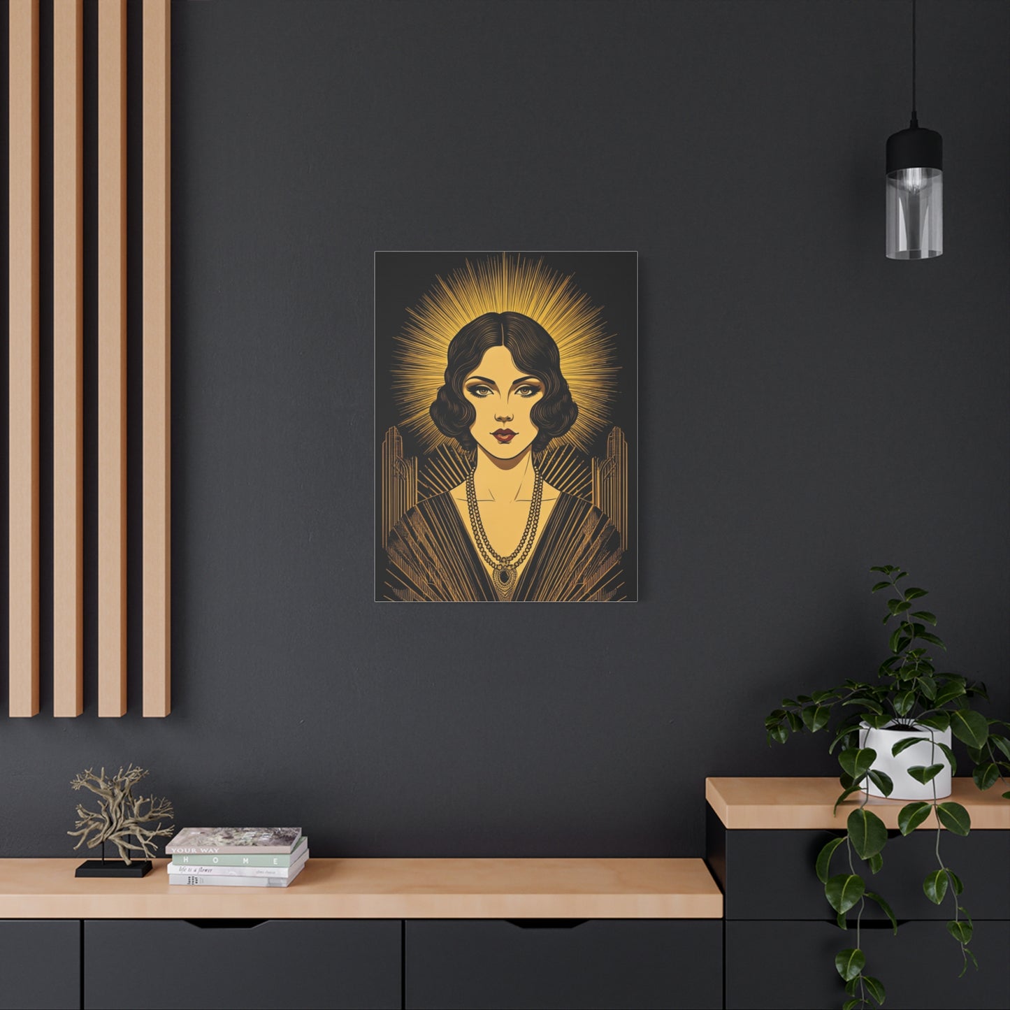 Radiant Deco Icon Woman Wall Art & Canvas Prints