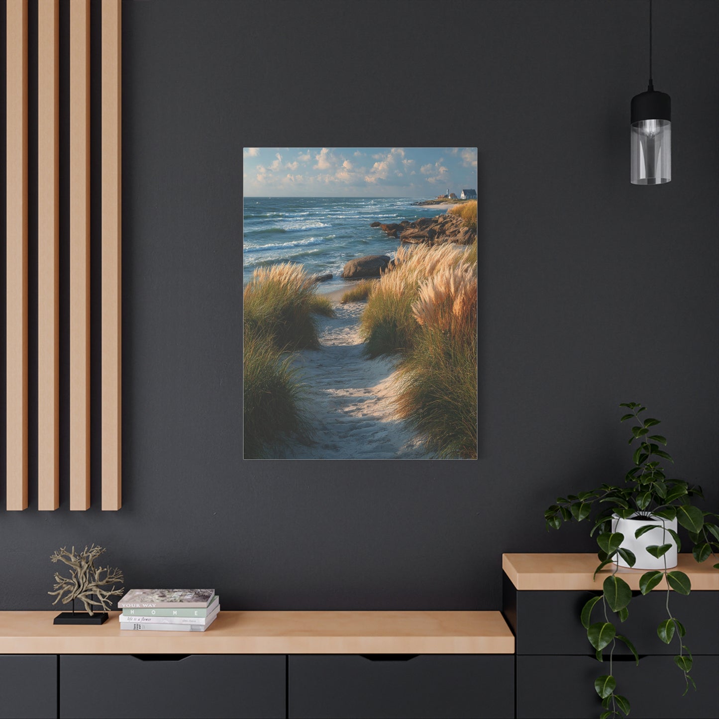 Coastal Dune Path Landscape Wall Art & Canvas Print