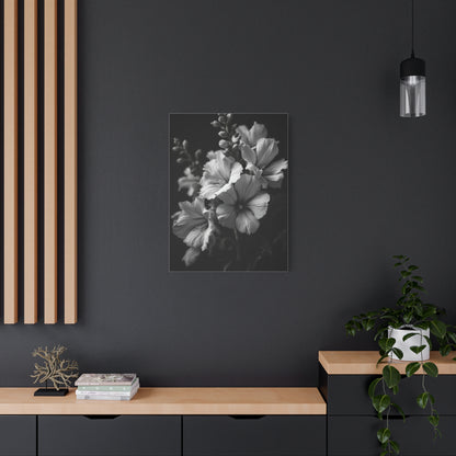 Classic Wildflower Cluster in Monochrome Wall Art & Canvas Prints