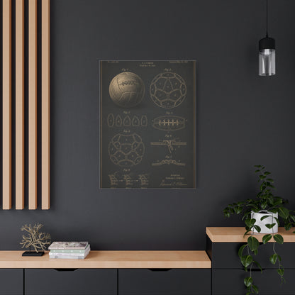 Vintage Soccer Ball Patent Sports Wall Art & Canvas Print
