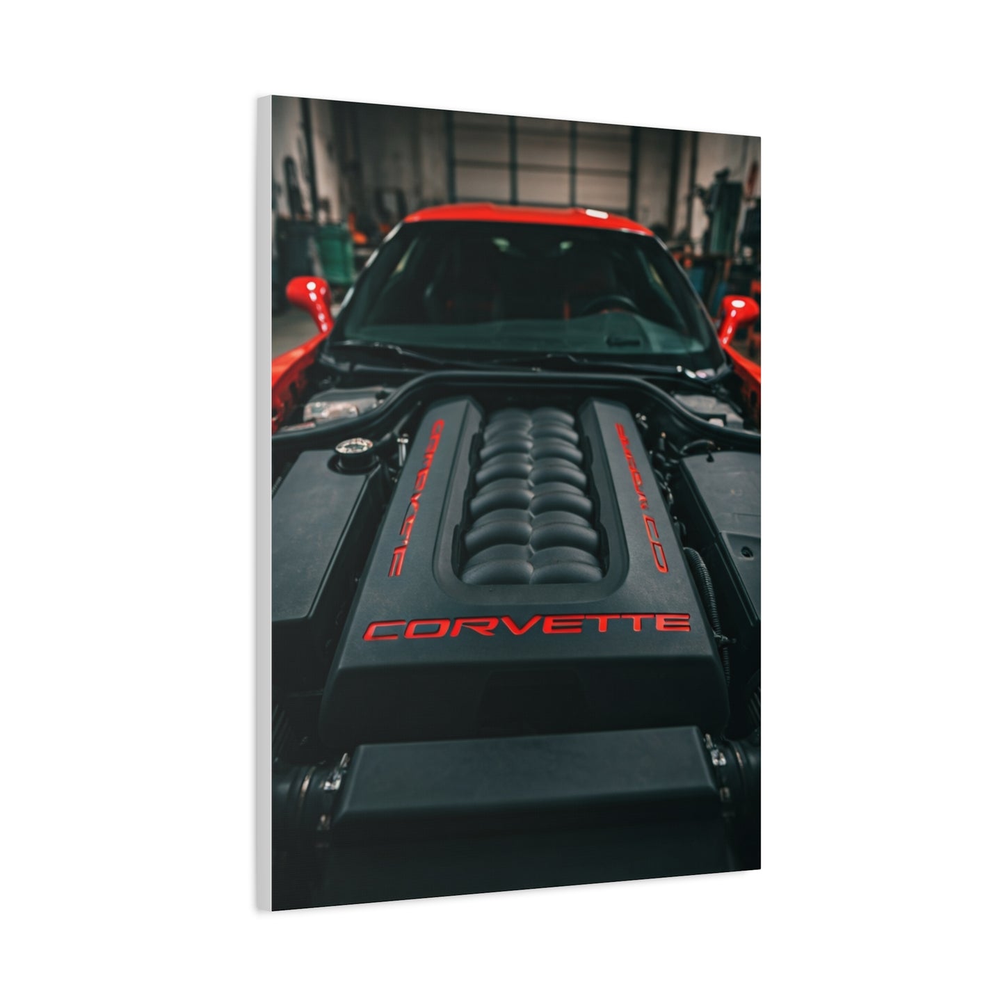 Chevrolet Corvette C6 Engine Bay Performance Detail Wall Art & Canvas Prints