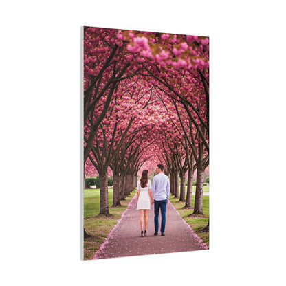 Romantic Sakura Tree Walk Wall Art & Canvas Prints