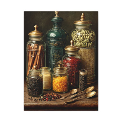 Premium Spice Jars Still Life Wall Art & Canvas Print