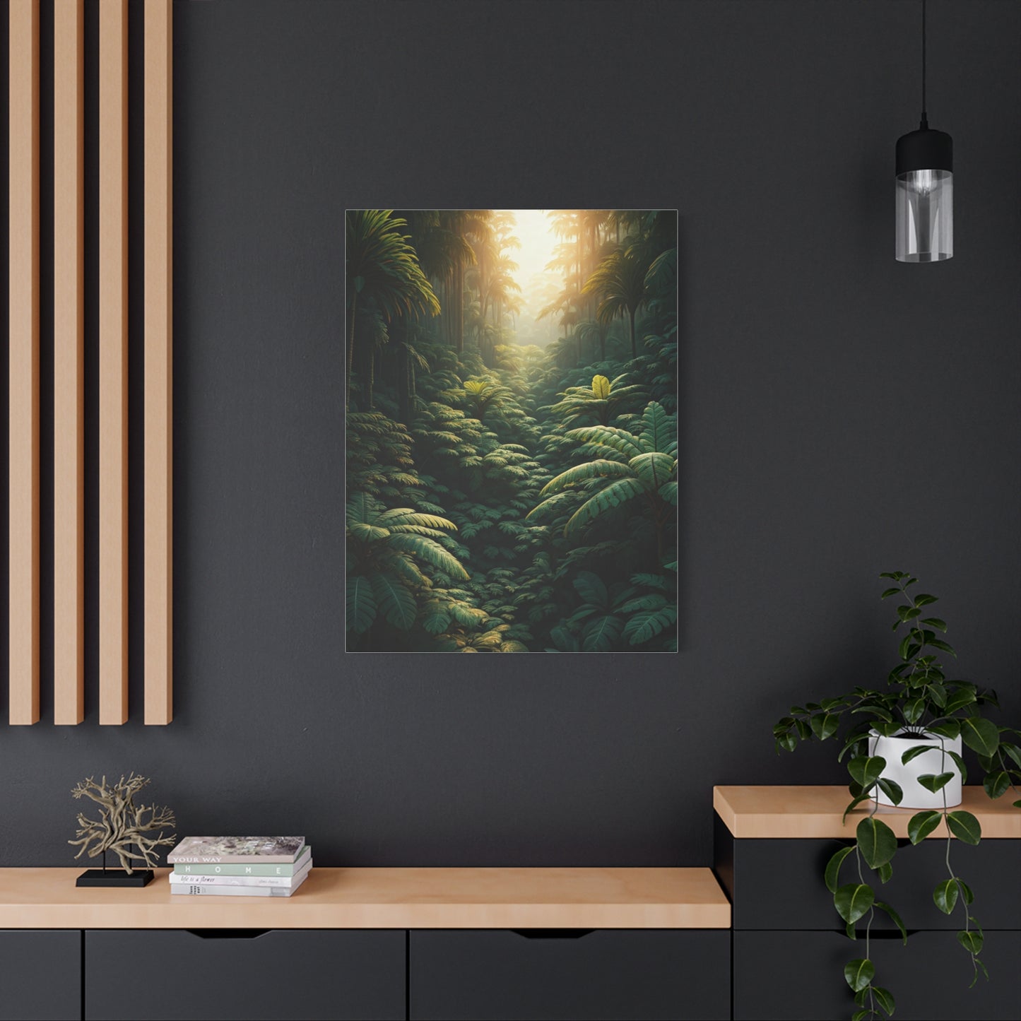 Elephant Mother and Calf at Sunset Wall Art & Canvas Prints