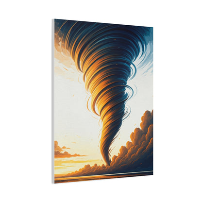 Golden Hour Tornado Landscape Wall Art & Canvas Prints