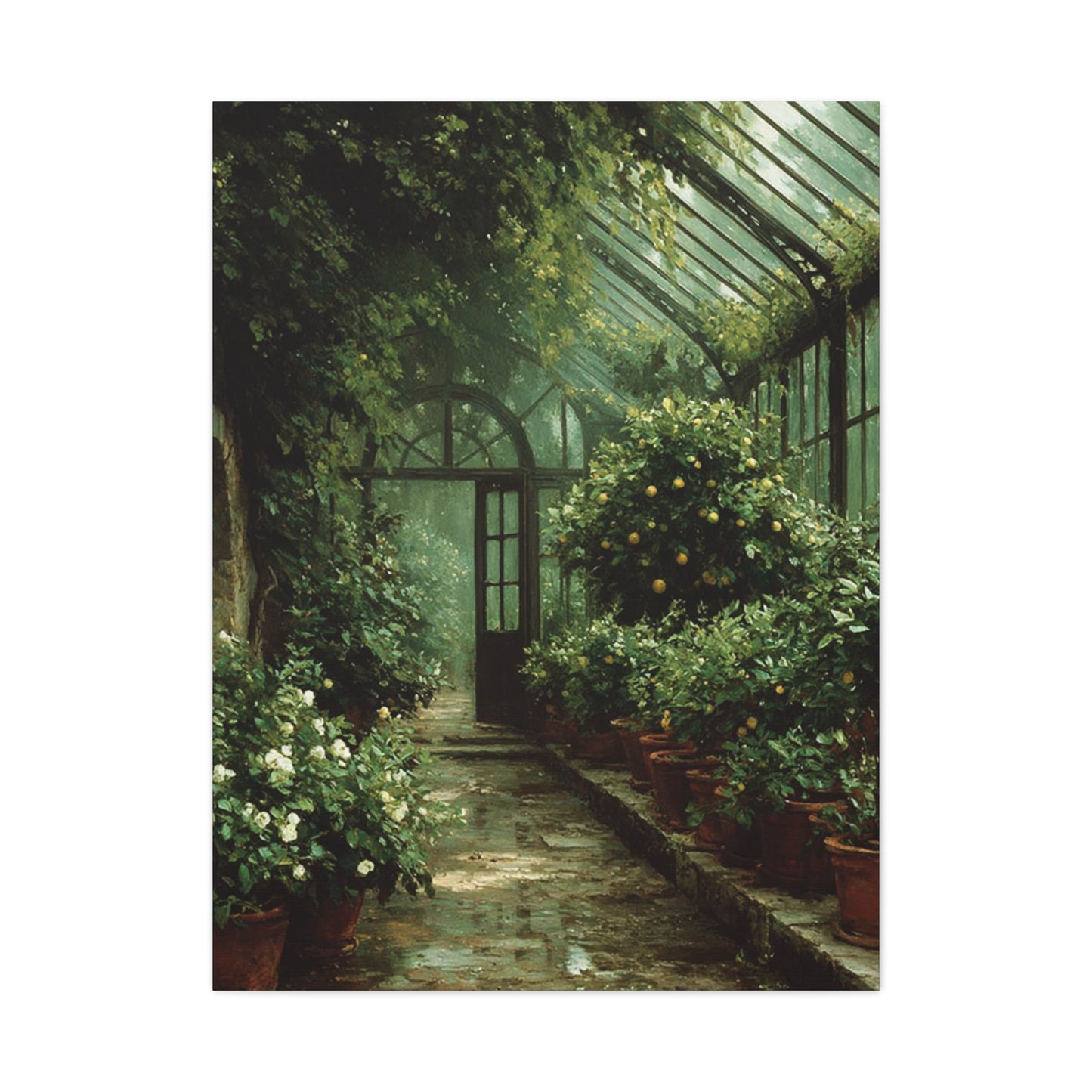 Vintage Greenhouse Garden Wall Art & Canvas Print