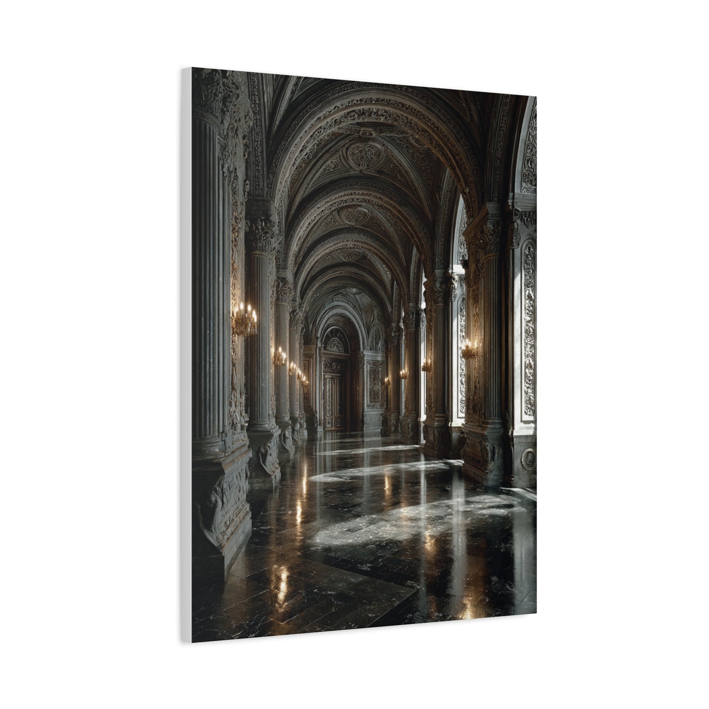Grand Neoclassical Corridor Wall Art & Canvas Print
