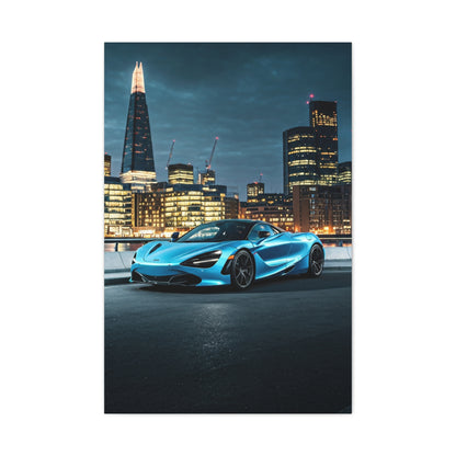 McLaren 720S London Skyline Dusk Wall Art & Canvas Prints