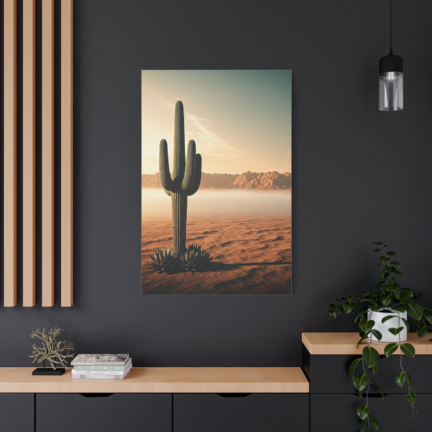 Sunrise Saguaro Desert Horizon Wall Art & Canvas Prints
