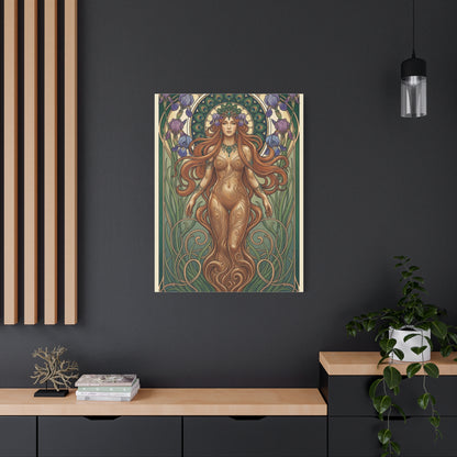 Art Nouveau Goddess Figure Wall Art & Canvas Print