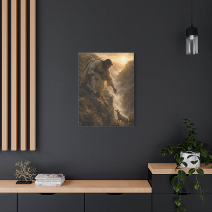Leaves the 99 Shepherd Rescue Scripture Wall Art & Canvas Print