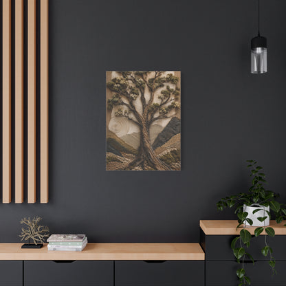 Textured Earth Tree Relief Organic Landscape Trees Wall Art & Canvas Print