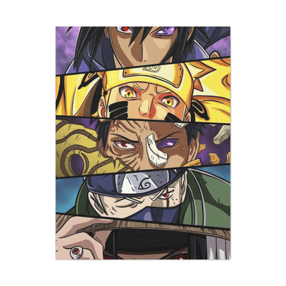 Naruto Heroes and Villains Eyes Poster Wall Art & Canvas Print