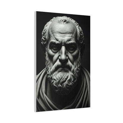 Timeless Wisdom Black & White Elder Portrait Wall Art & Canvas Prints
