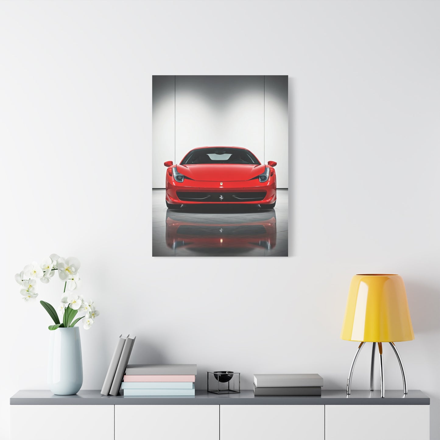 Ferrari 458 Italia Luxury Showroom Wall Art & Canvas Prints