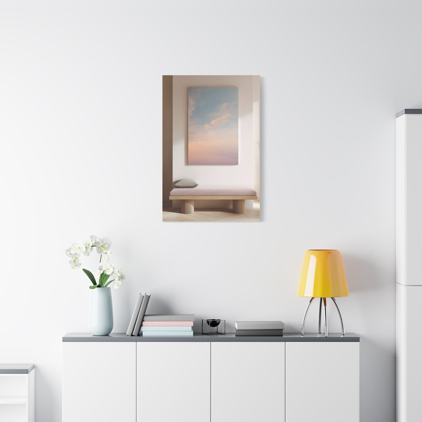 Soft Horizon Spa Waiting Room Wall Art & Canvas Print