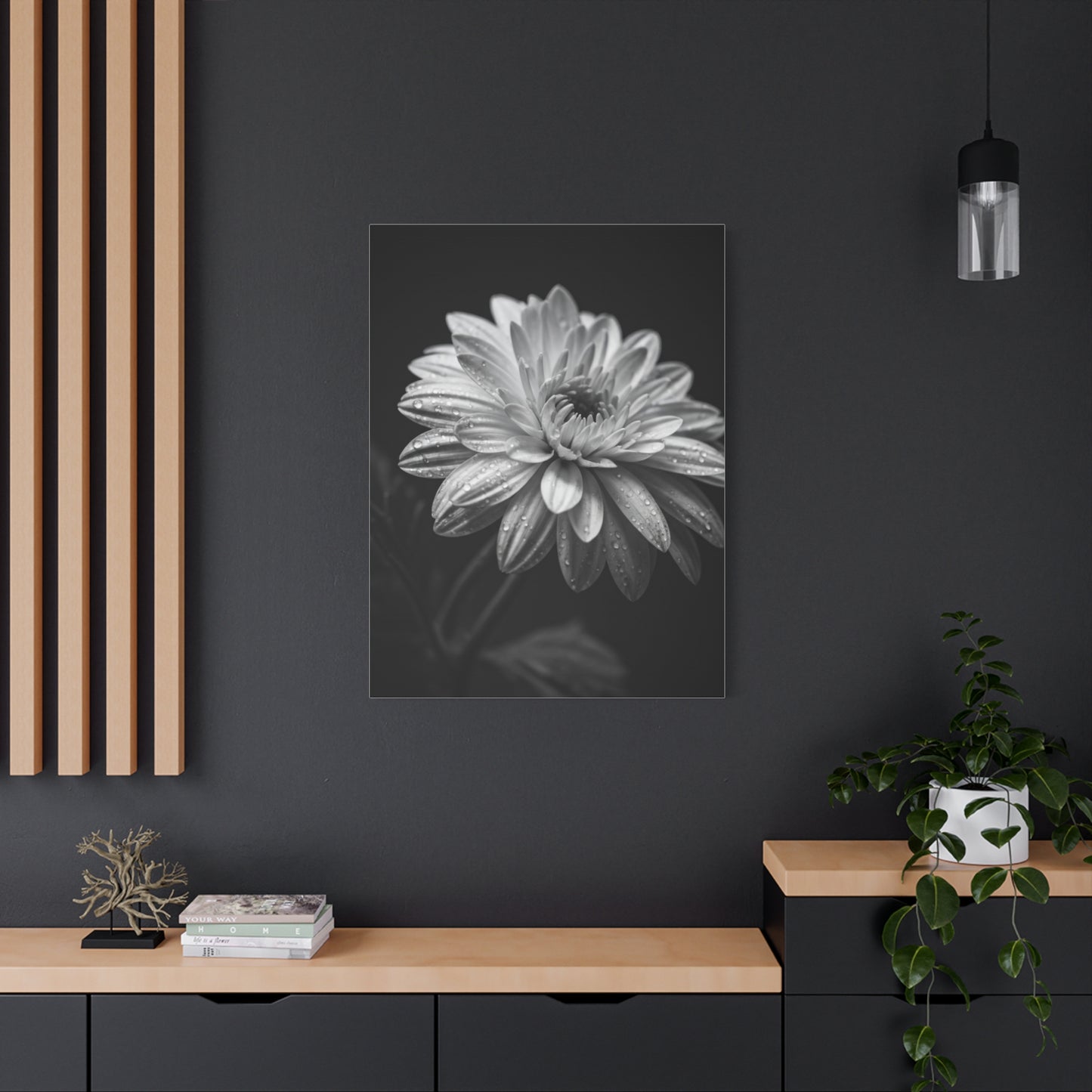 Peony Elegance in Monochrome Wall Art & Canvas Prints