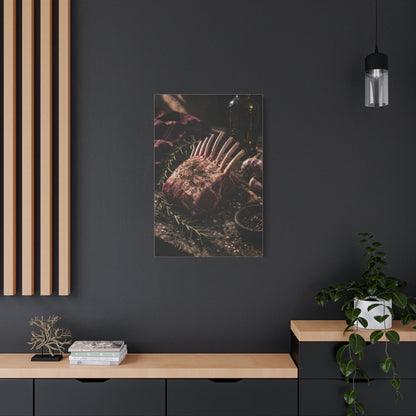 Frenched Rack of Lamb Rustic Prep Wall Art & Canvas Print