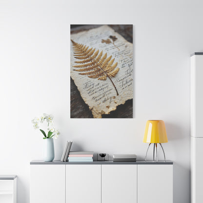 Antique Botanical Fern Study Wall Art & Canvas Print