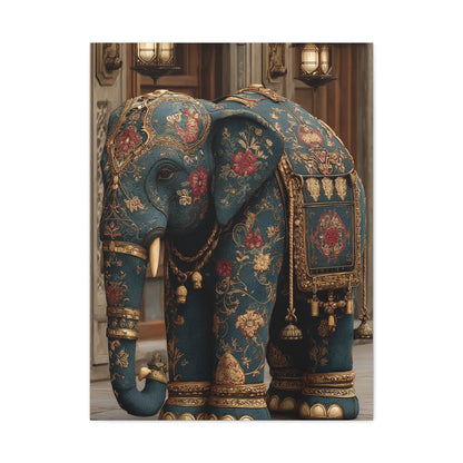 Ornamental Mandala Elephant Portrait Wall Art & Canvas Print