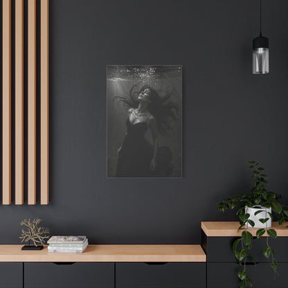 Submerged Black and White Portrait Wall Art & Canvas Print