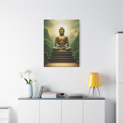 Sacred Mountain Buddha Serenity Wall Art & Canvas Prints
