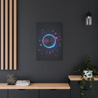 Pixel Orbit Universe Wall Art & Canvas Prints