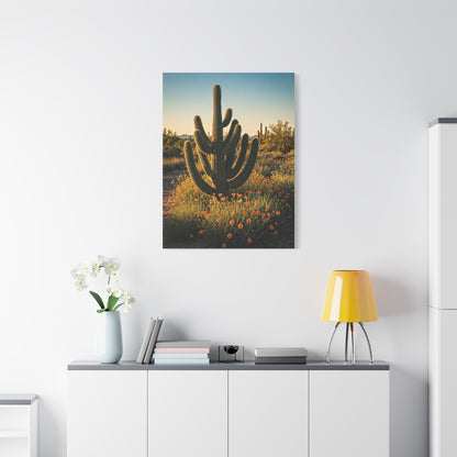 Wildflower Desert Saguaro Garden Wall Art & Canvas Prints