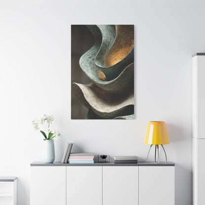 Sculptural Flow Abstract Form Wall Art & Canvas Print