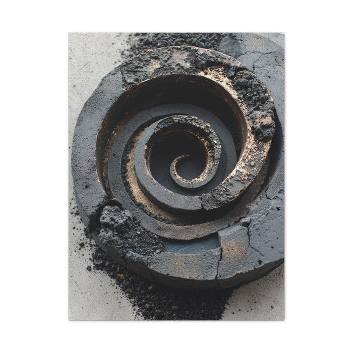 Industrial Spiral Form Abstraction Wall Art & Canvas Print